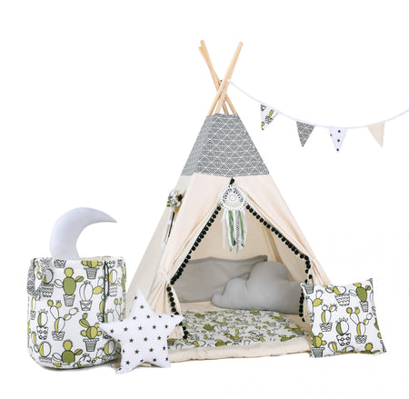 Child's Teepee Set Boats On The Waves