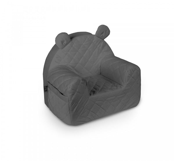 Velvet Seat - Dark Grey-Armchair-BabyUniqueCorn