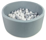 Ball-Pit Round Doux Dark Mint 90X30cm (+200 Balls)-Ball-Pit-BabyUniqueCorn