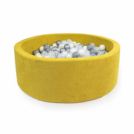 Ball-Pit Round Doux Yellow Palms 90X30cm (+200 Balls)