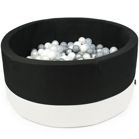 Ball-Pit Round Light Grey 90X40cm (+200 Balls)
