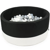 Ball-Pit Round Eco Black 90X40cm (+200 Balls)-Ball-Pit-BabyUniqueCorn