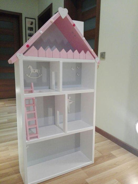 Doll's House Libi - White and Pink and Grey-Shelf-BabyUniqueCorn