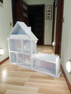 Doll's House Liz - White and Pink and Grey-Shelf-BabyUniqueCorn