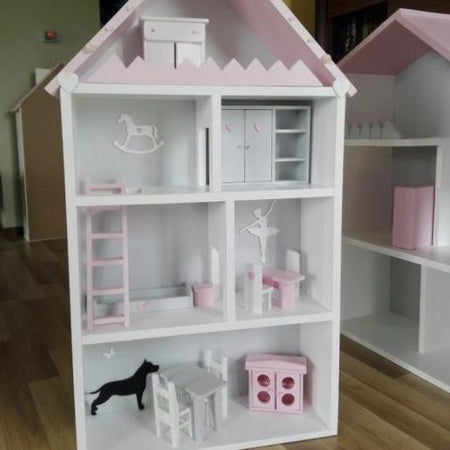 Doll's House Paula - White and Pink and Grey