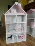 Doll's House Paula - White and Pink-Shelf-BabyUniqueCorn
