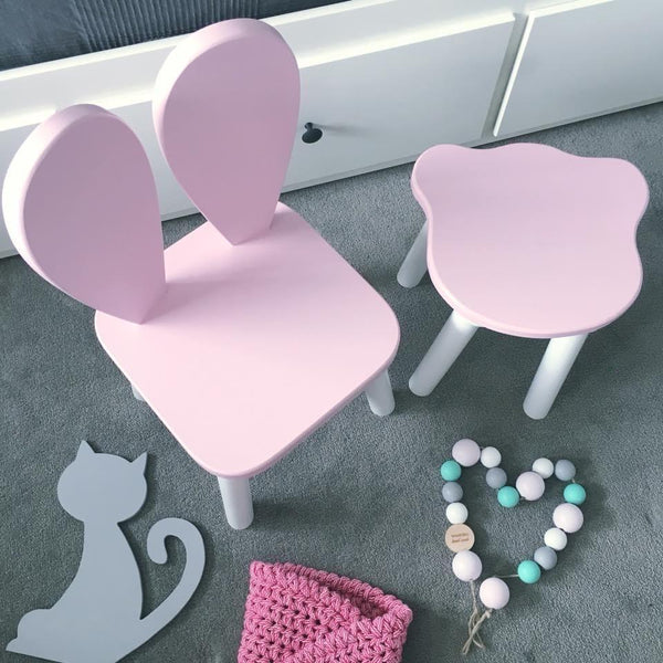 Handmade Bunny Chair - Blue-Chair-BabyUniqueCorn