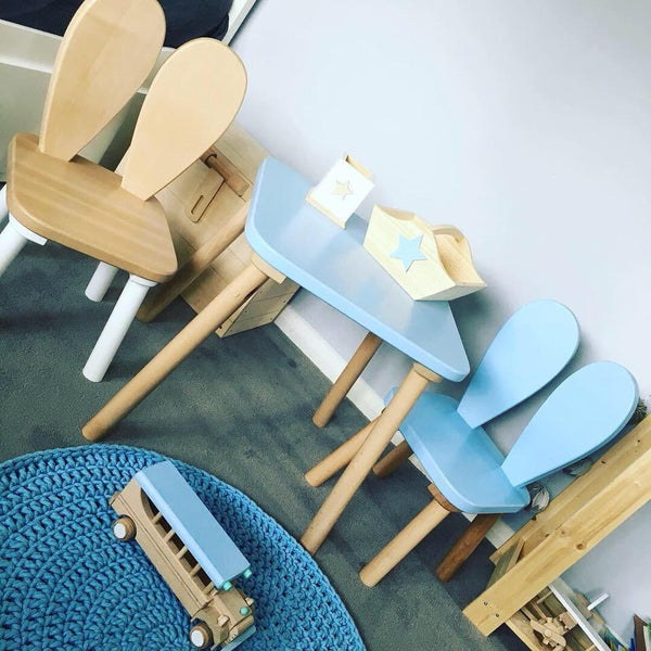 Handmade Bunny Chair - Grey-Chair-BabyUniqueCorn