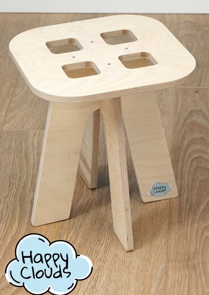 Handmade House Desk And Stools Set-Table-BabyUniqueCorn
