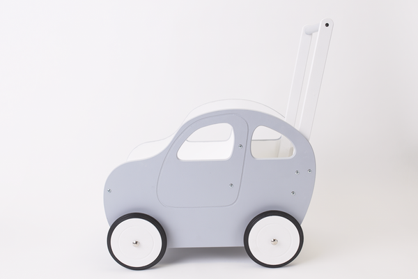 Handmade Toddler's Push Car / Walker Grey-Push Car-BabyUniqueCorn