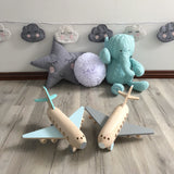 Handmade Wooden Airbus-Dolls Rocking Cradle-BabyUniqueCorn