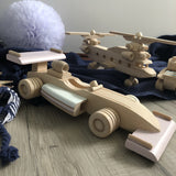 Handmade Wooden Racing Car-Dolls Rocking Cradle-BabyUniqueCorn