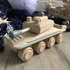 Handmade Wooden Tank-Dolls Rocking Cradle-BabyUniqueCorn