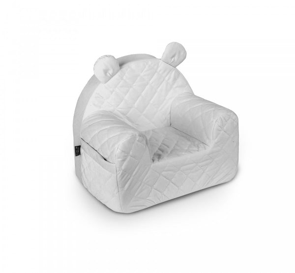Velvet Seat - Grey-Armchair-BabyUniqueCorn